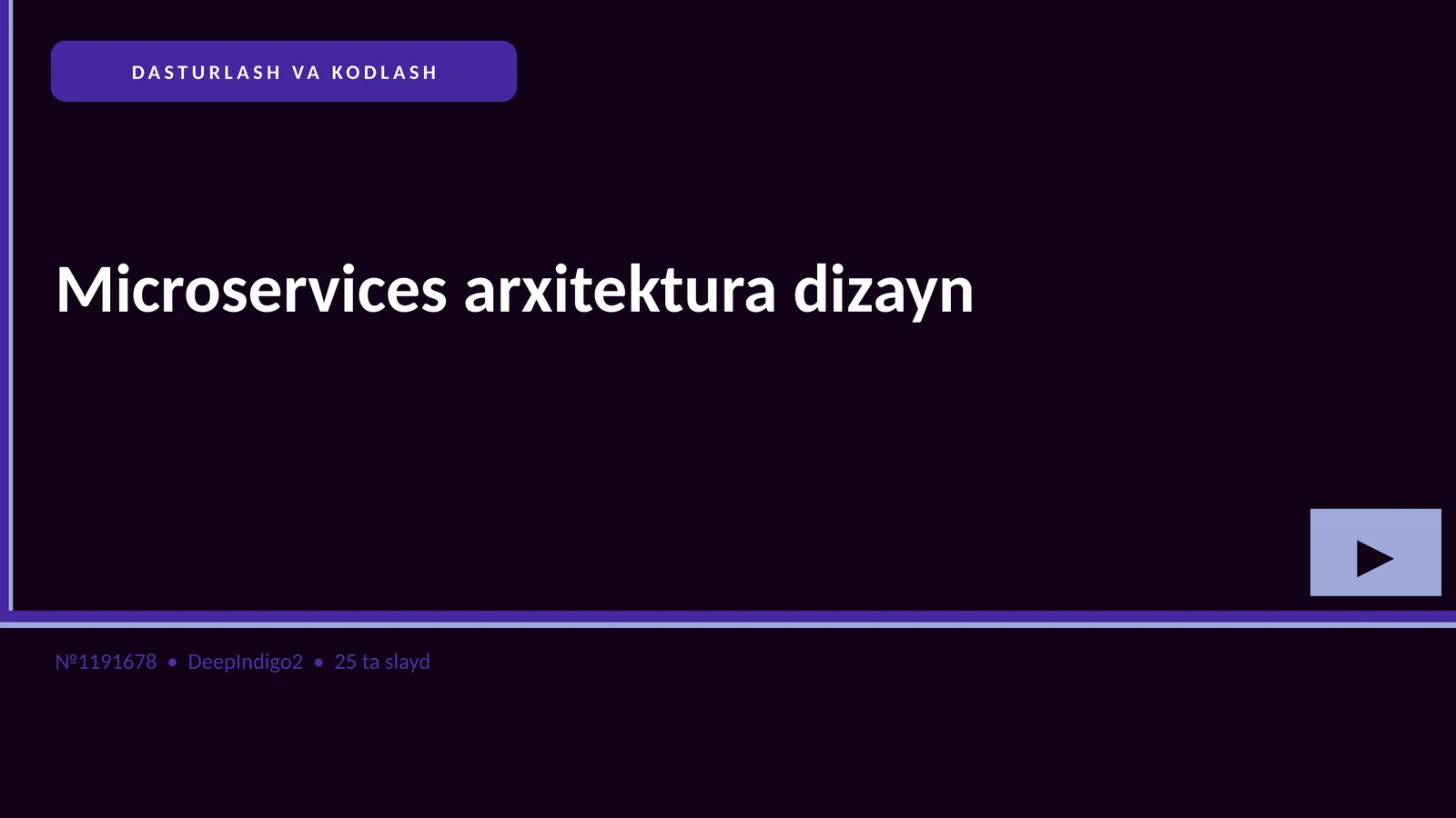 Microservices arxitektura dizayn