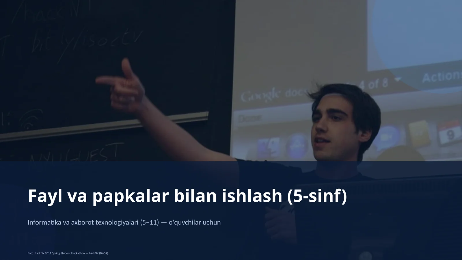 Fayl va papkalar bilan ishlash (5-sinf)