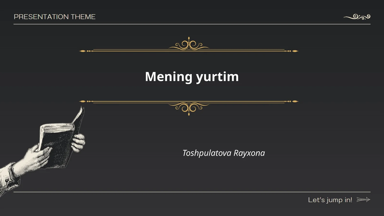 Mening yurtimning tabiati