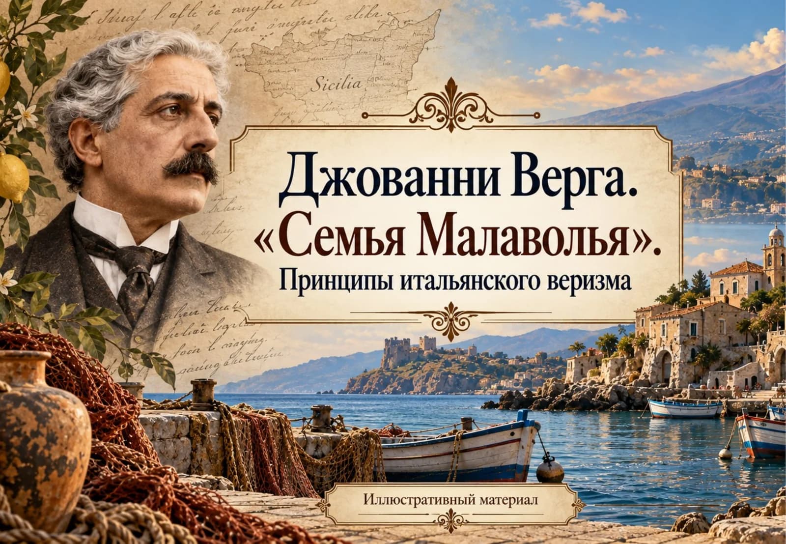 Джованни Верга. «Семья Малаволья». Принципы итальянского веризма