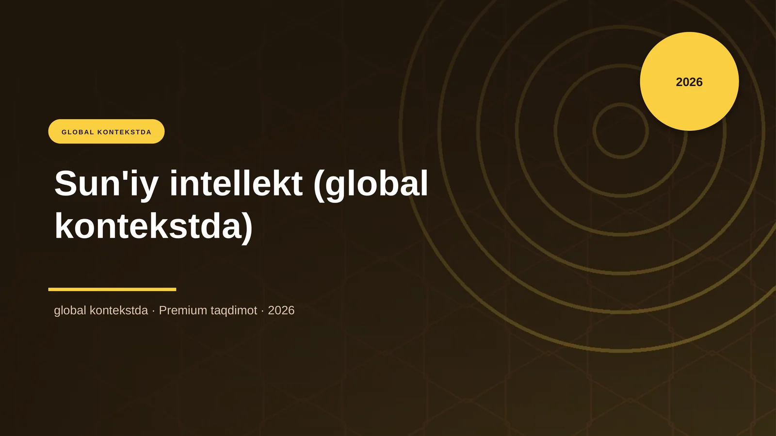Sun'iy intellekt (global kontekstda)