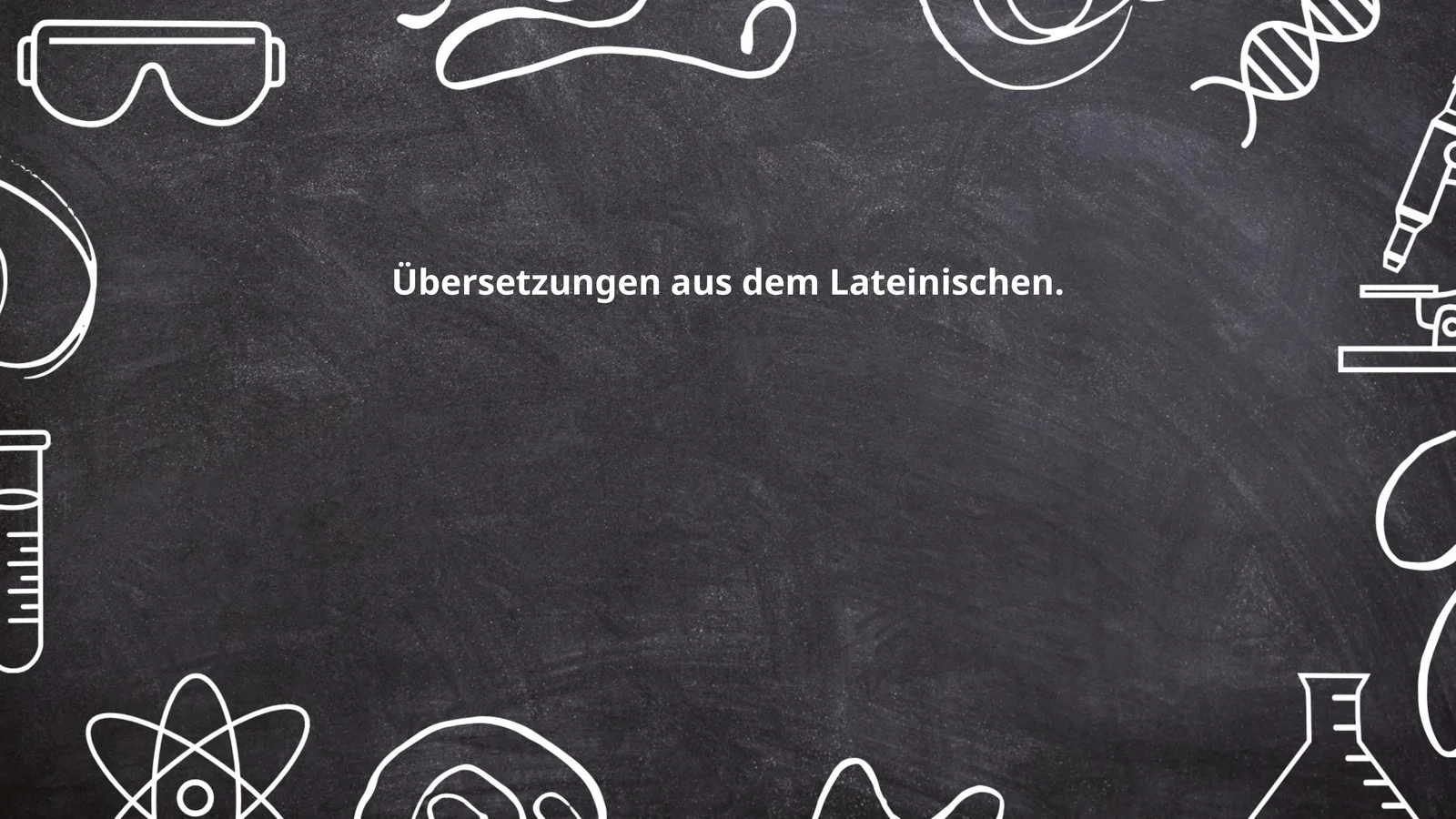 Übersetzungen aus dem Lateinischen
