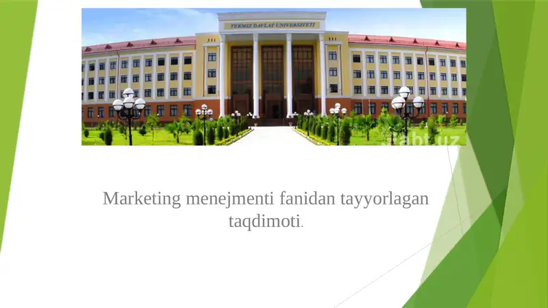 San'at marketingining nazariy konseptual asoslari