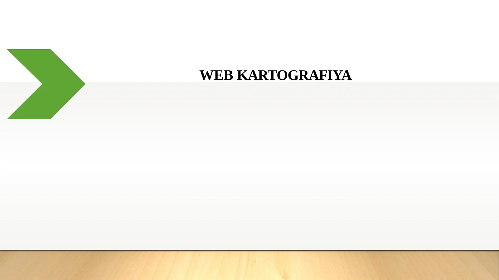WEB KARTOGRAFIYA