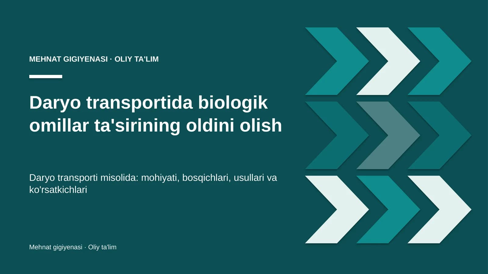 Biologik omillar ta'sirining oldini olish: mohiyati