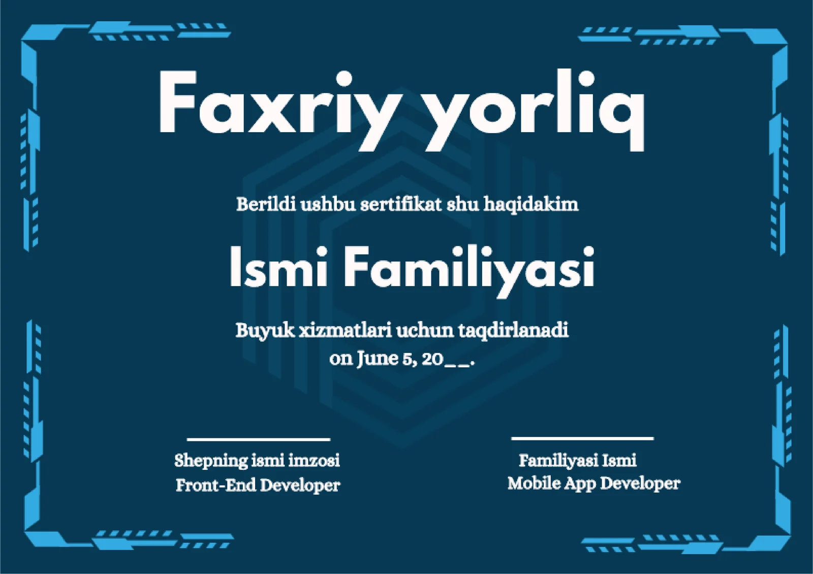 FAXRIY YORLIQ
