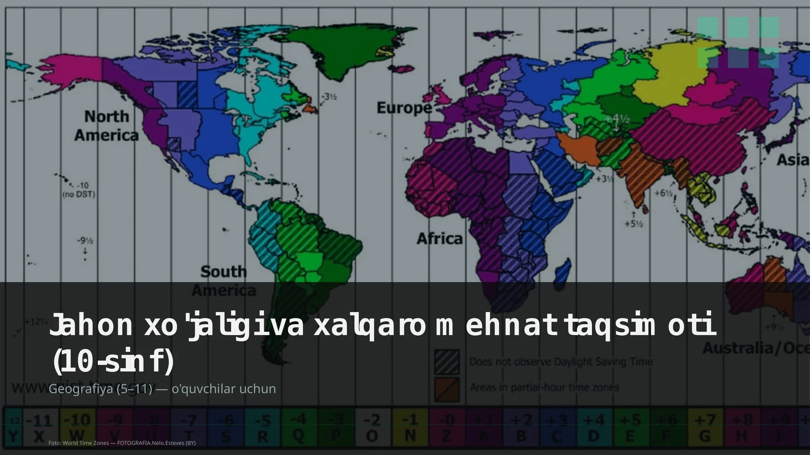 Jahon xo'jaligi va xalqaro mehnat taqsimoti (10-sinf)