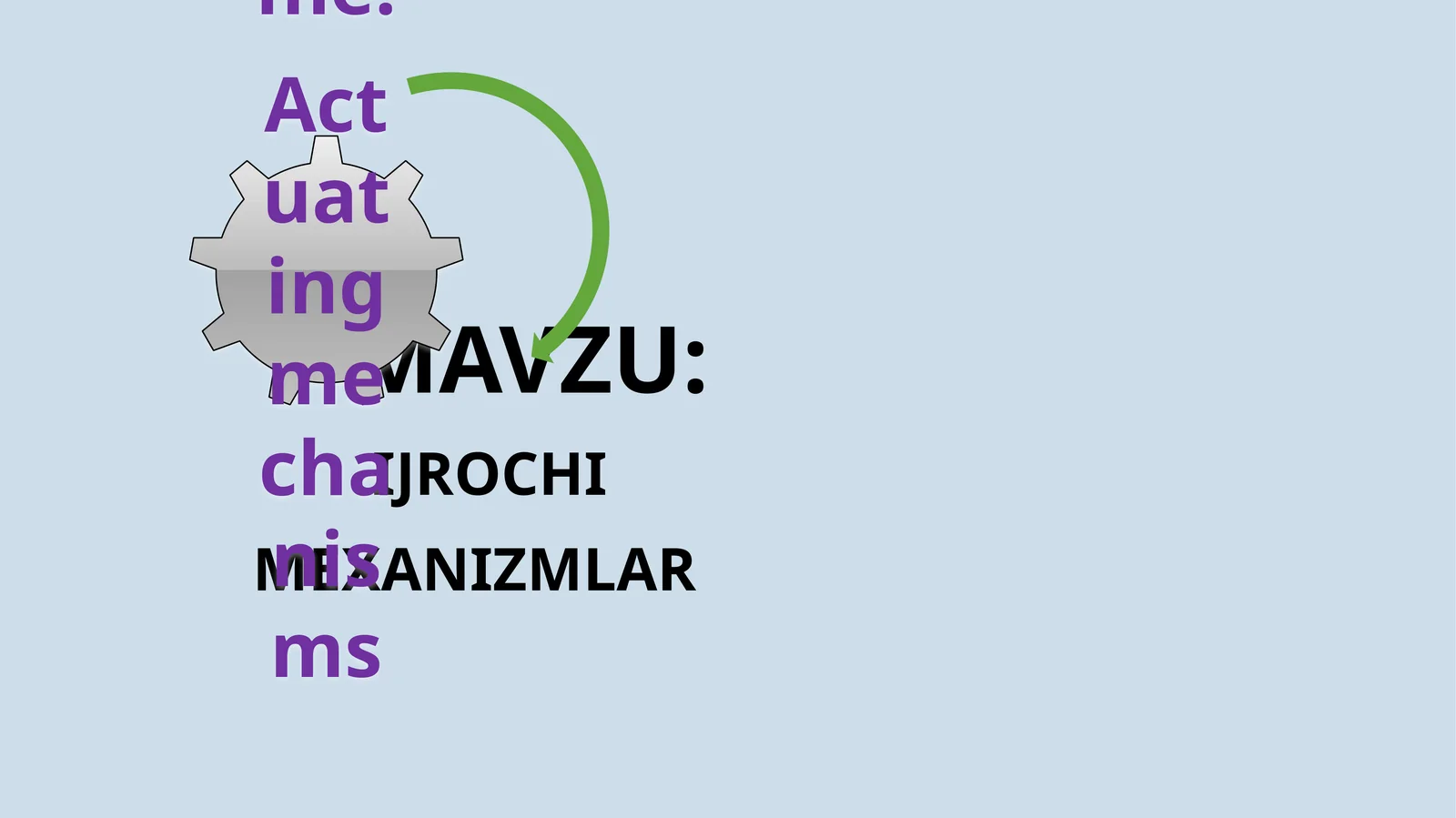 IJROCHI MEXANIZMLAR