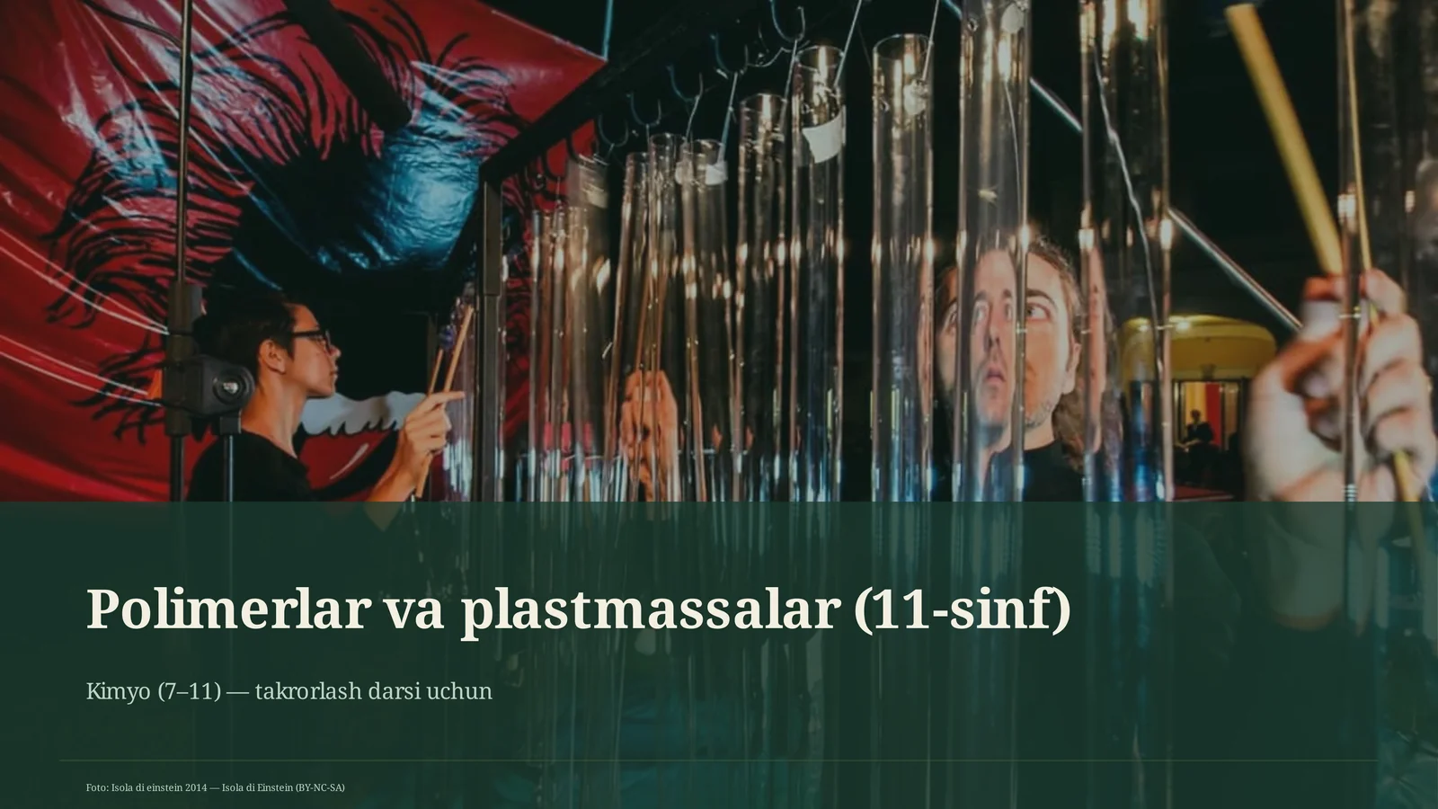 Polimerlar va plastmassalar (11-sinf)