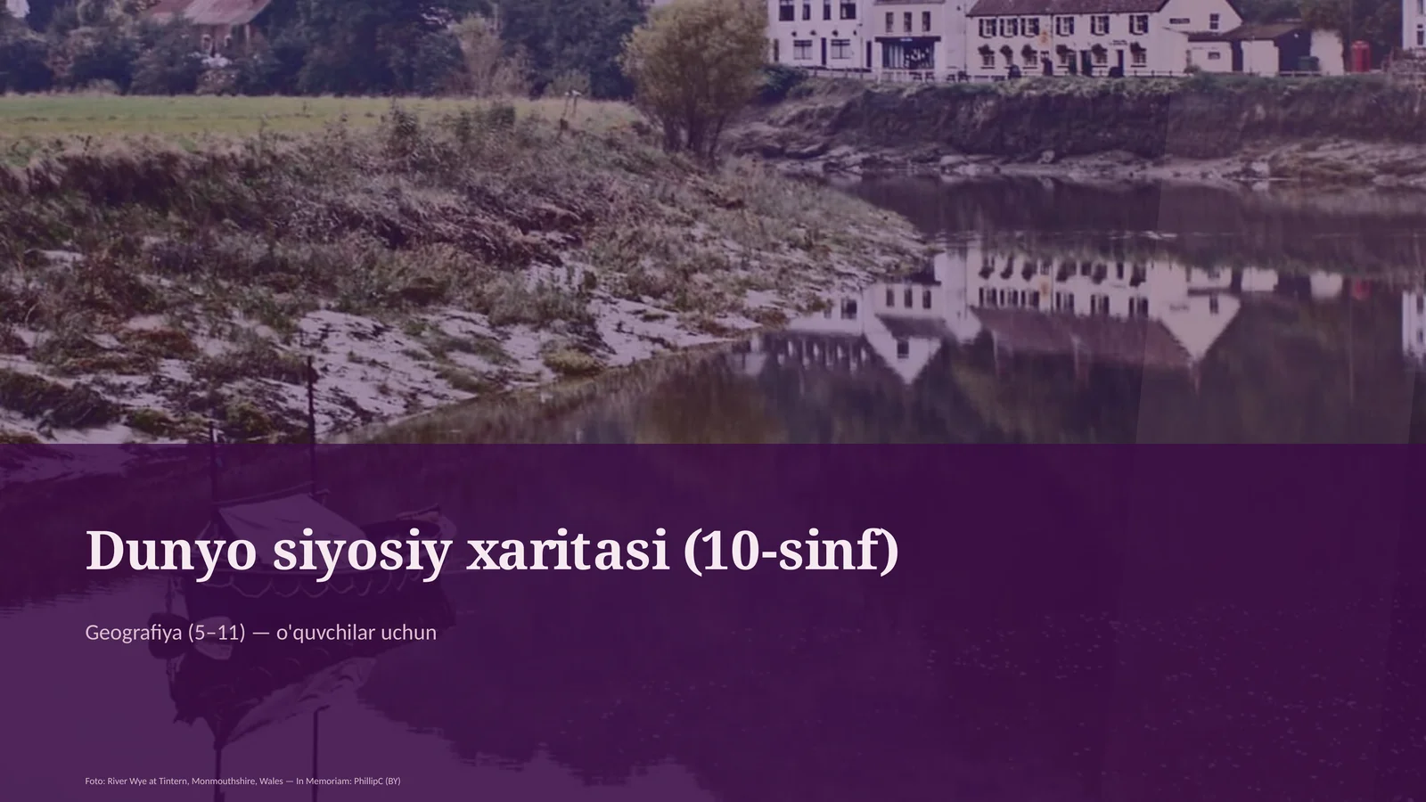 Dunyo siyosiy xaritasi (10-sinf)