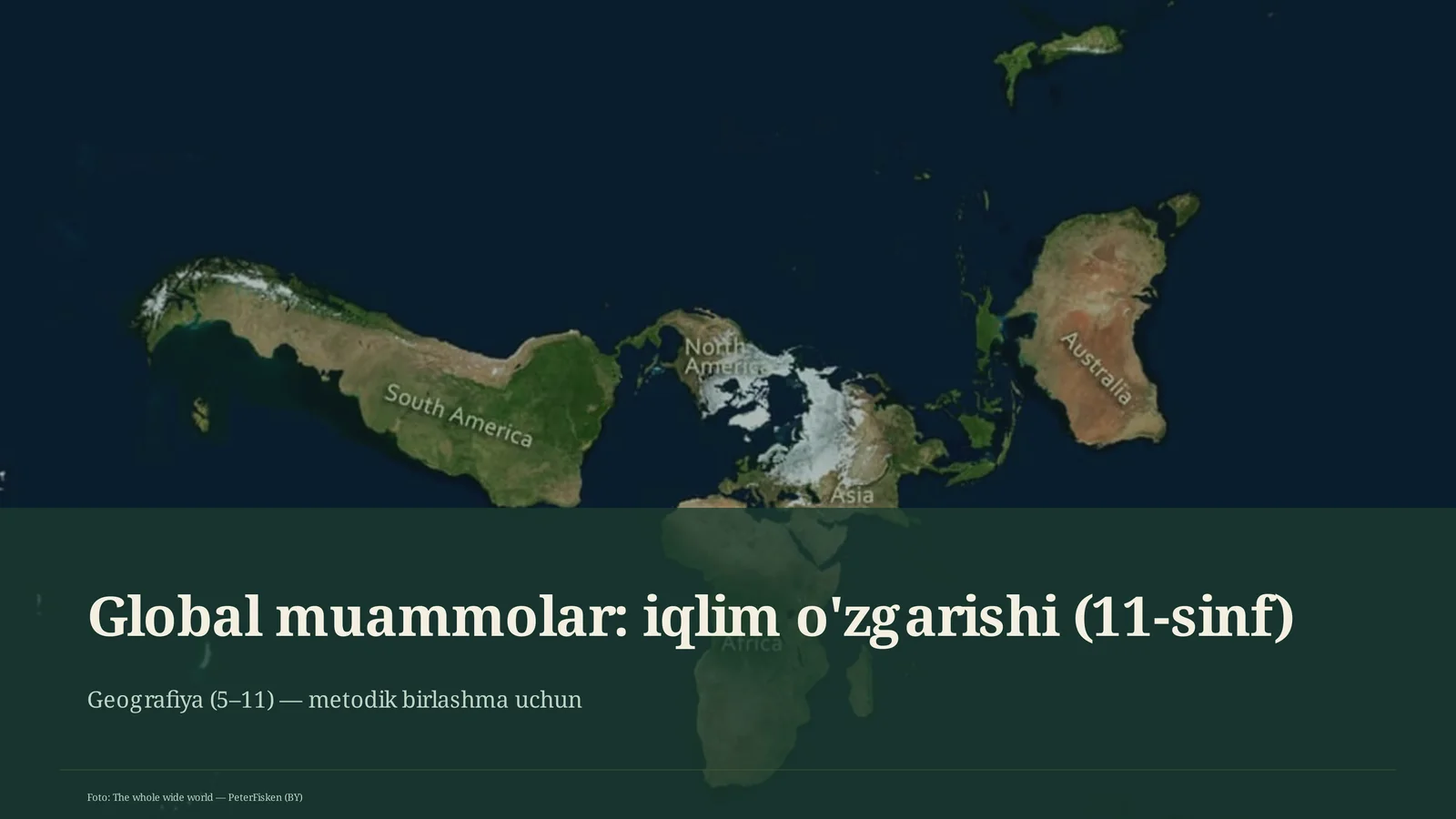 Global muammolar: iqlim o'zgarishi (11-sinf)