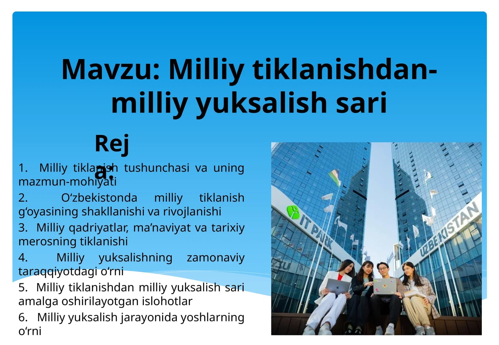 Milliy tiklanishdan-milliy yuksalish sari