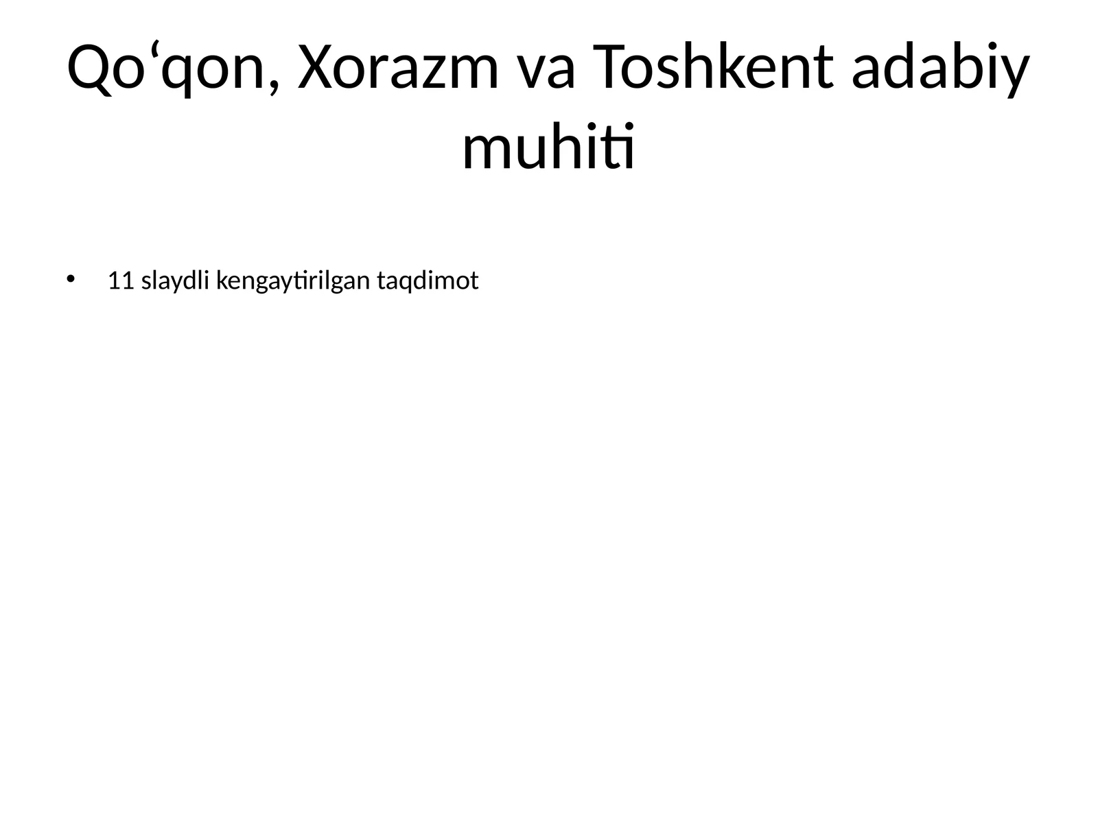 Qo‘qon, Xorazm va Toshkent adabiy muhiti