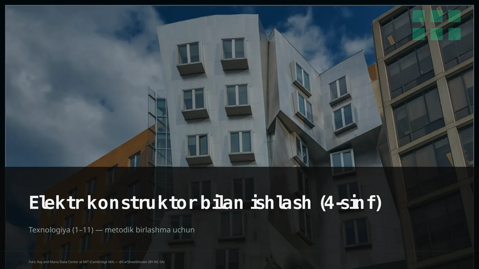 Elektr konstruktor bilan ishlash (4-sinf)