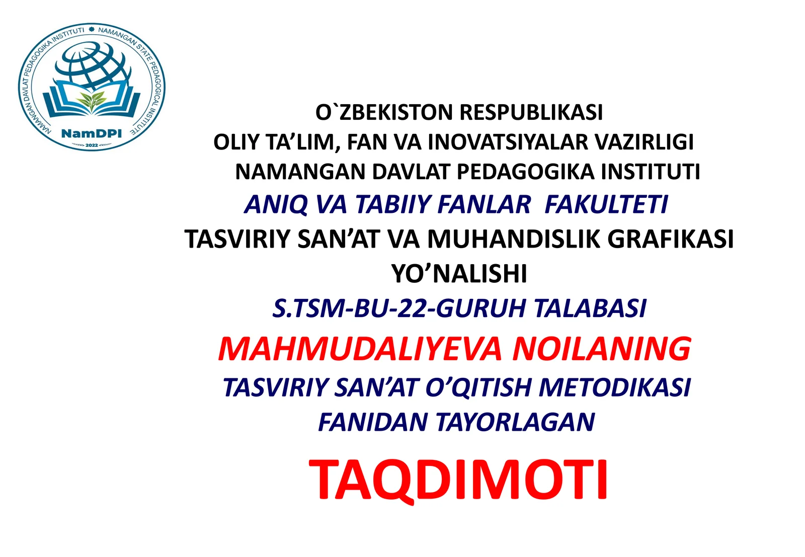 XIX Asrning 2-Yarmida Rossiya Badiiy Ta’limining Akademik Tizimi