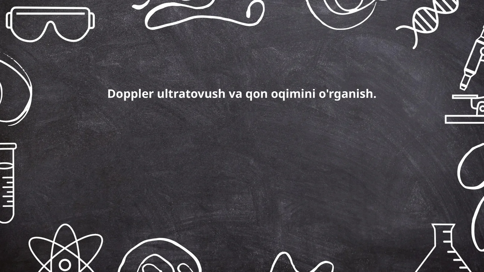 Doppler ultratovush va qon oqimini o'rganish