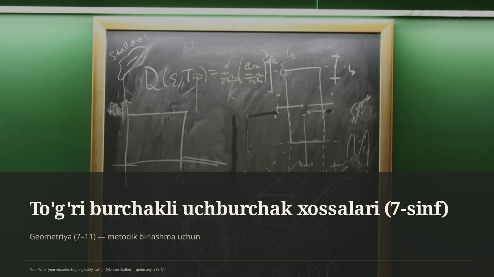 Geometriya (7–11) — metodik birlashma uchun