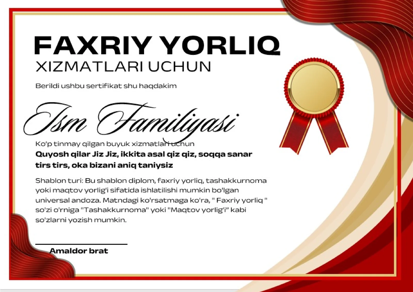 FAXRIY YORLIQ
