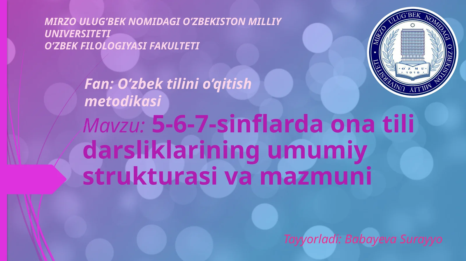 5-6-7-sinflarda ona tili darsliklarining umumiy strukturasi va mazmuni