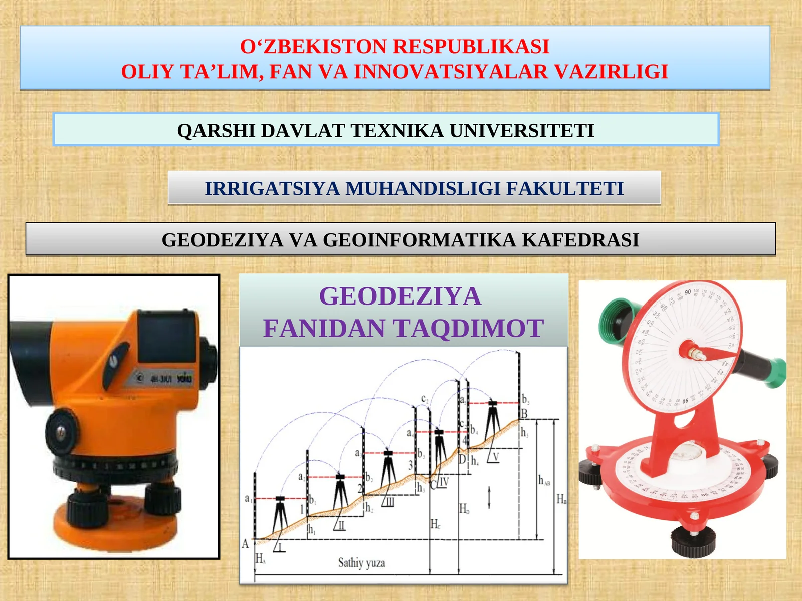 GEODEZIK KOORDINATALAR SISTEMASI