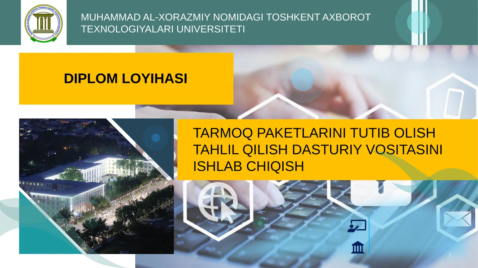 TARMOQ PAKETLARINI TUTIB OLISH TAHLIL QILISH DASTURIY VOSITASINI ISHLAB CHIQISH