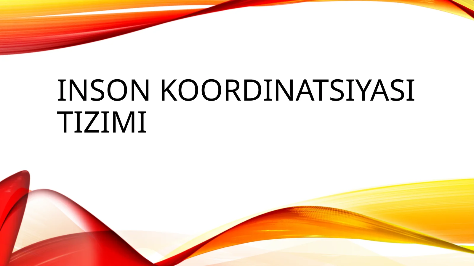 INSON KOORDINATSIYASI TIZIMI