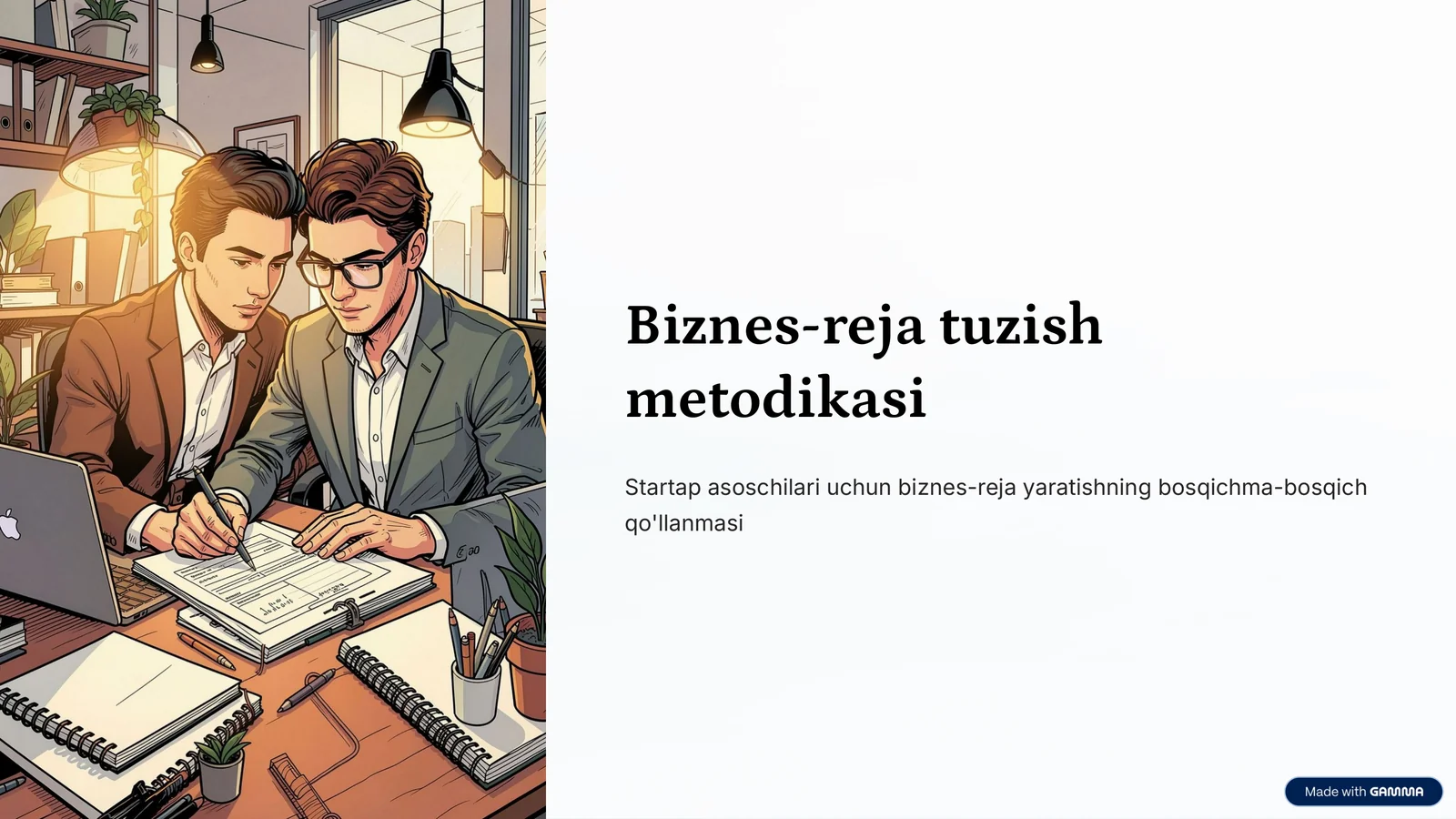 Biznes-reja tuzish metodikasi
