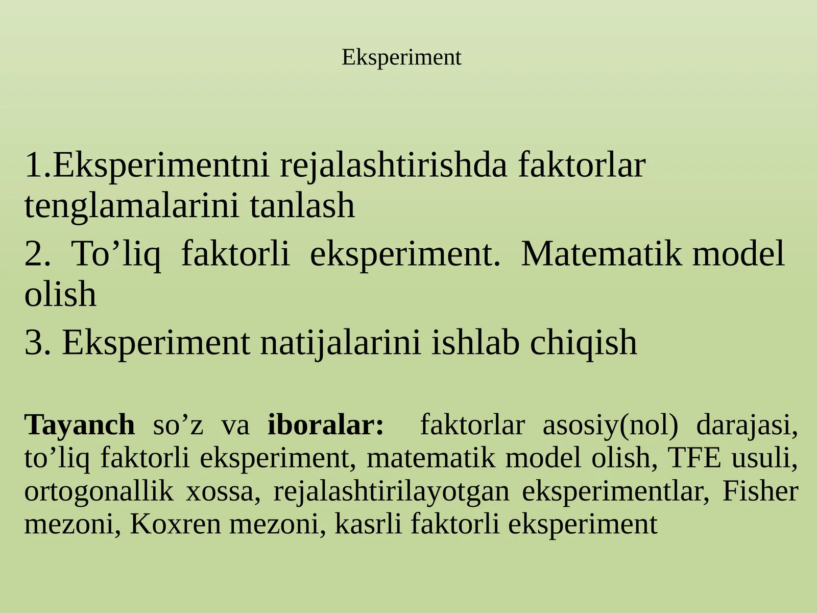 Eksperiment