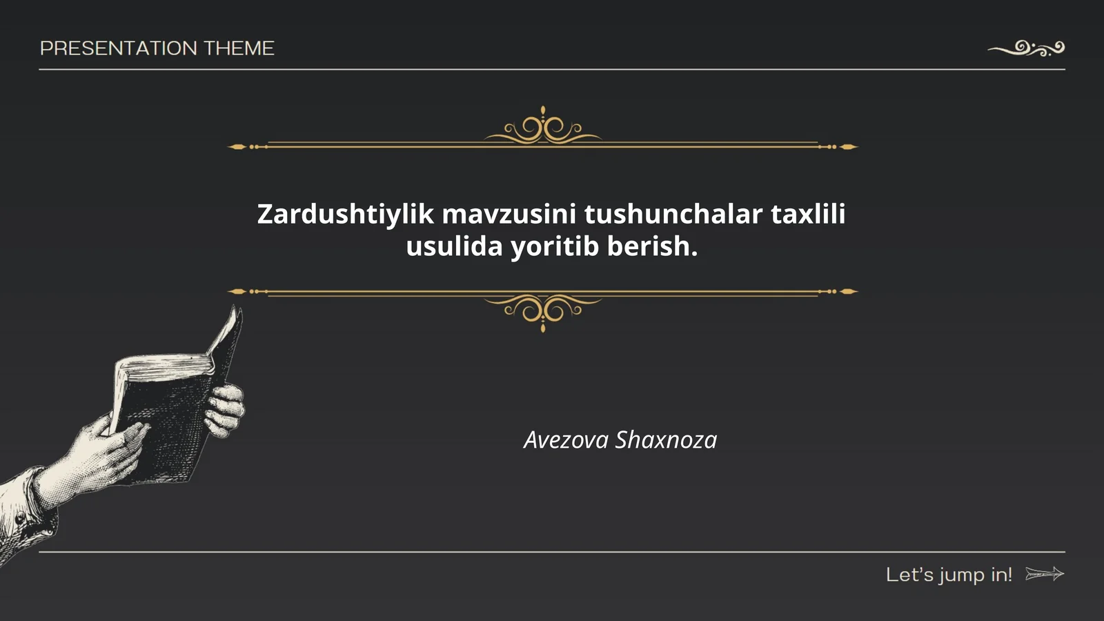 Ahura Mazda tushunchasi