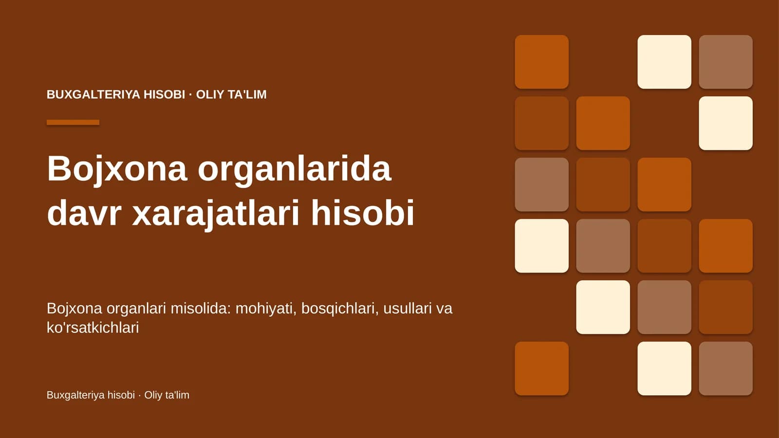 Bojxona organlarida davr xarajatlari hisobi