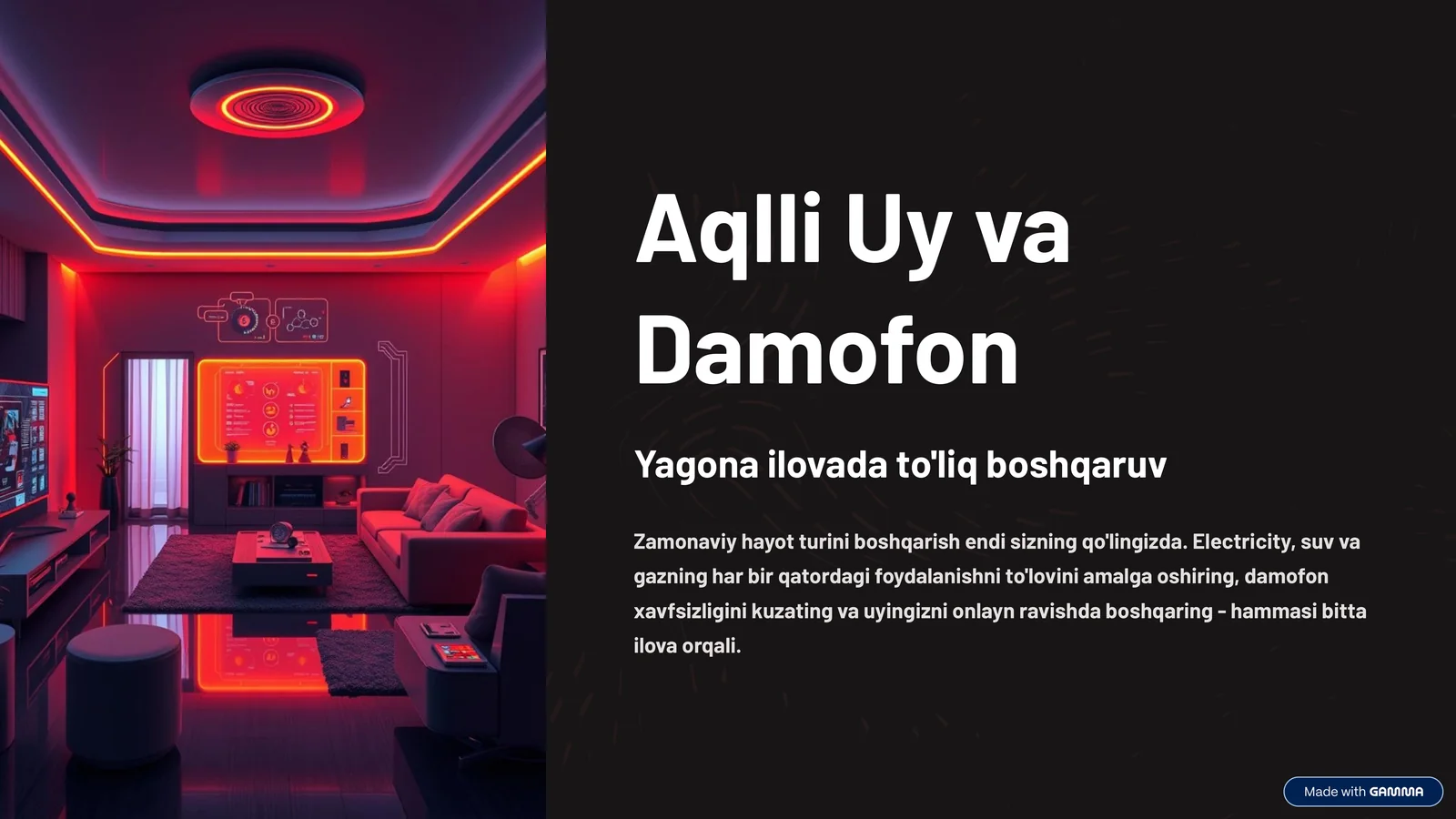 aqili uylar uchun taqdimot