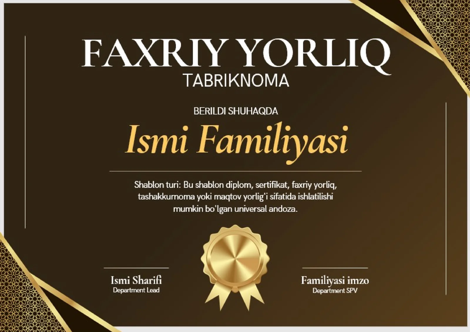 FAXRIY YORLIQ