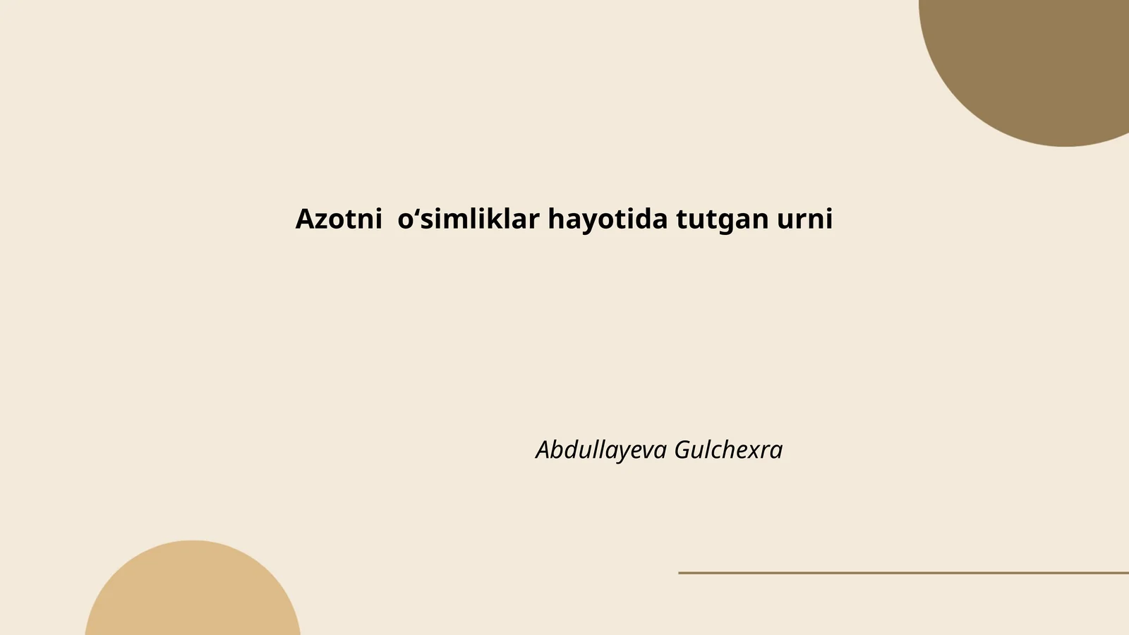 Azotni oʻsimliklar hayotida tutgan urni
