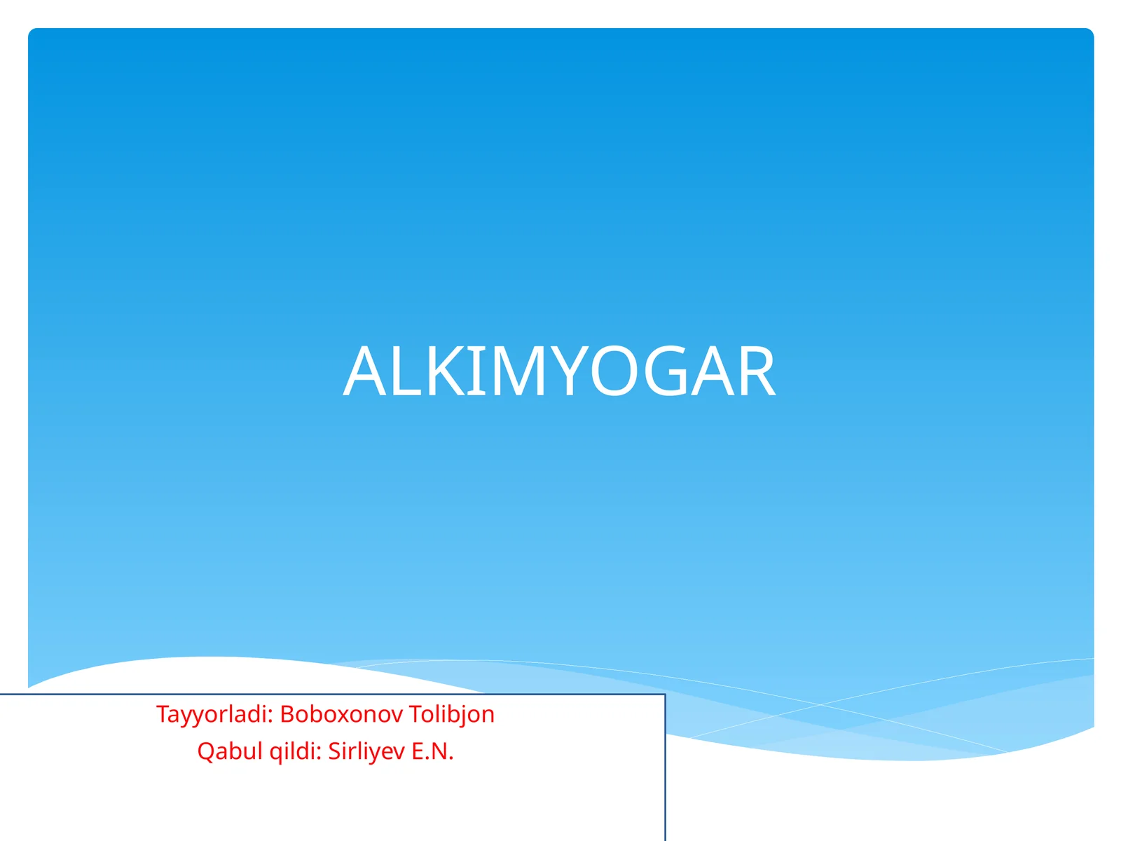 ALKIMYOGAR