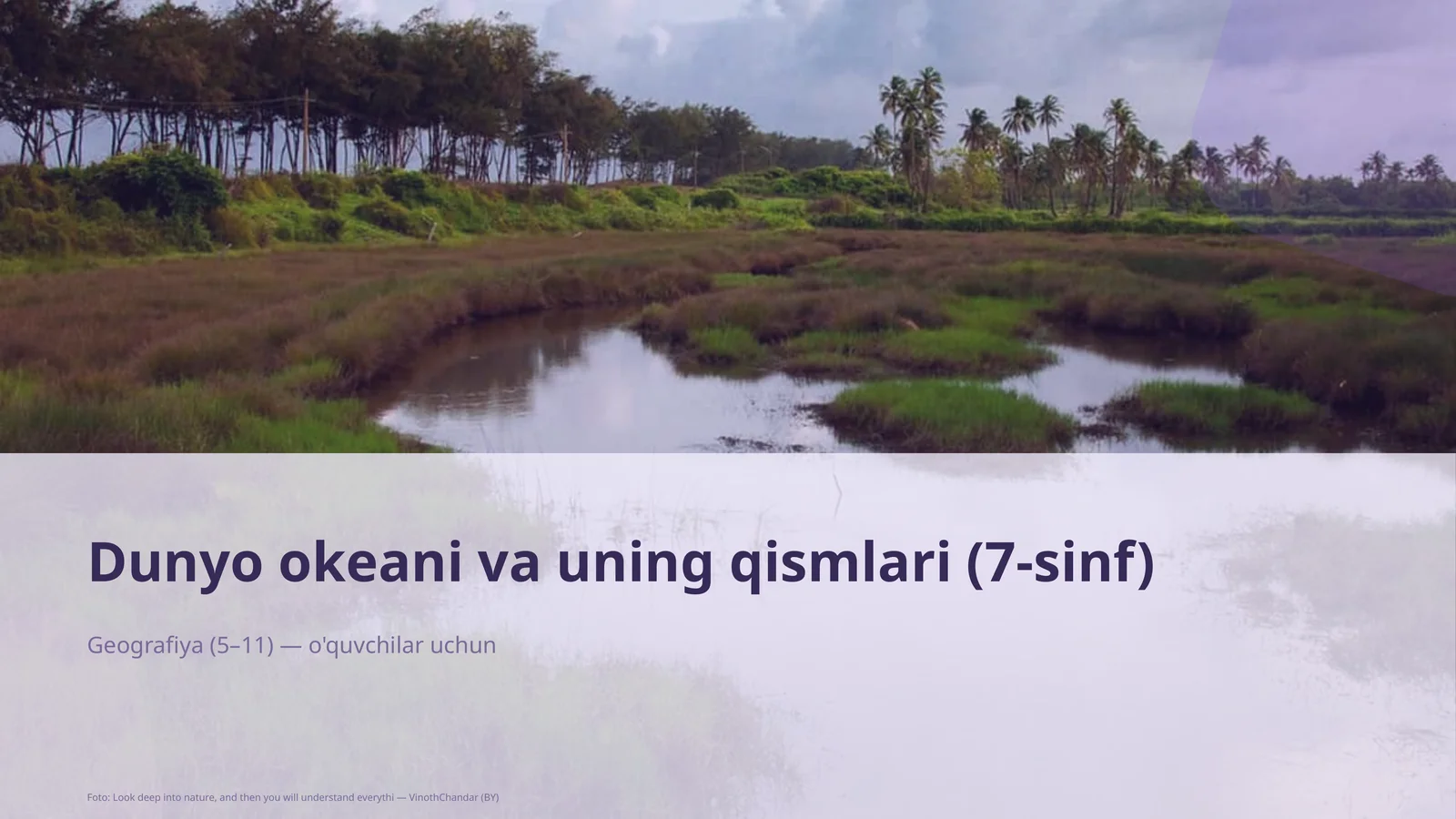 Dunyo okeani va uning qismlari (7-sinf)