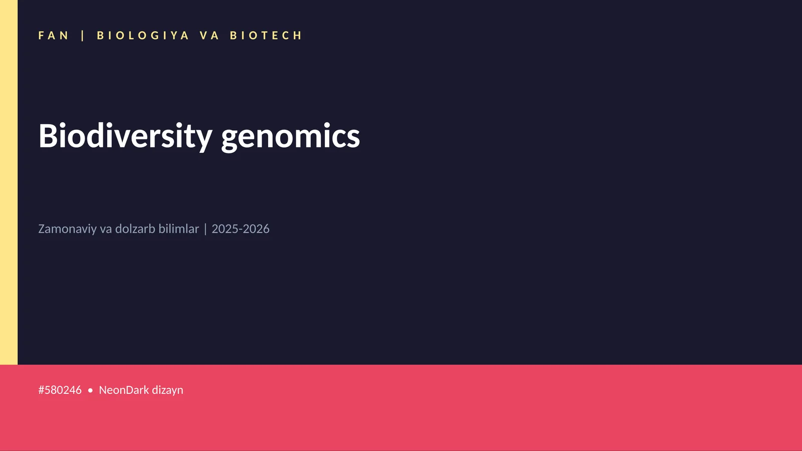 Biodiversity genomics