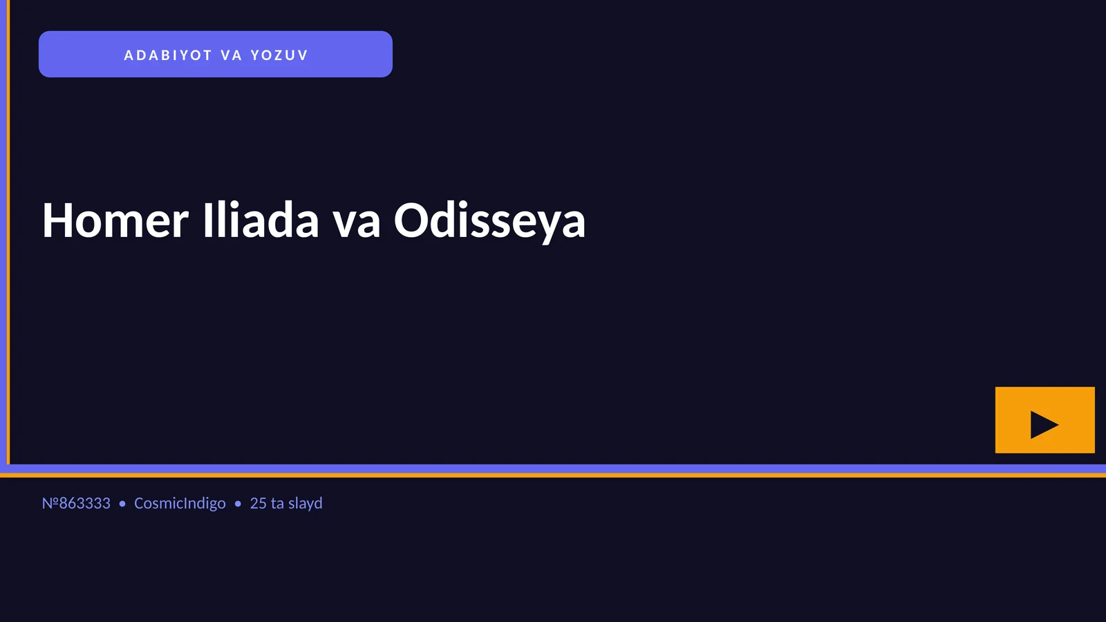 Homer Iliada va Odisseya