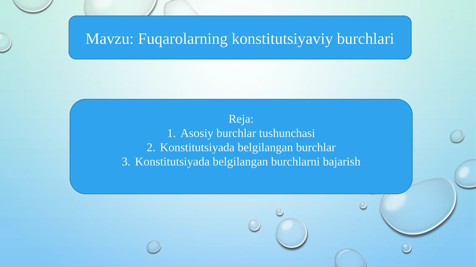 Fuqarolarning konstitutsiyaviy burchlari