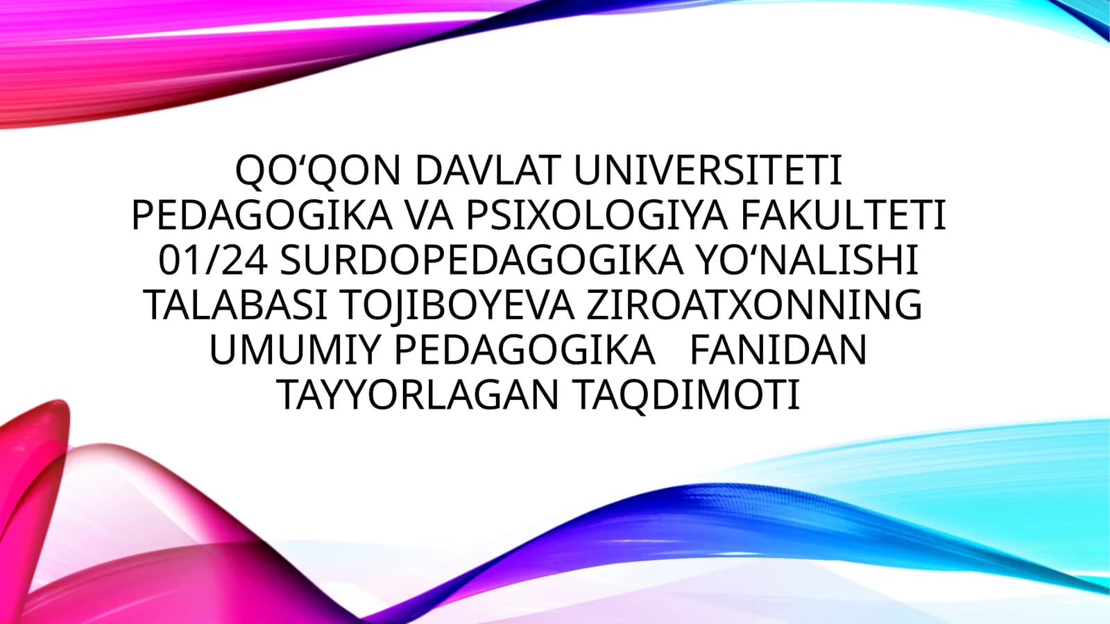 Jadid marifatparvarlarning pedagogik qarashlari