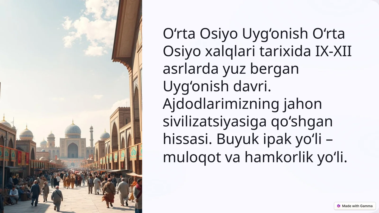 O‘rta Osiyo Uyg‘onish
