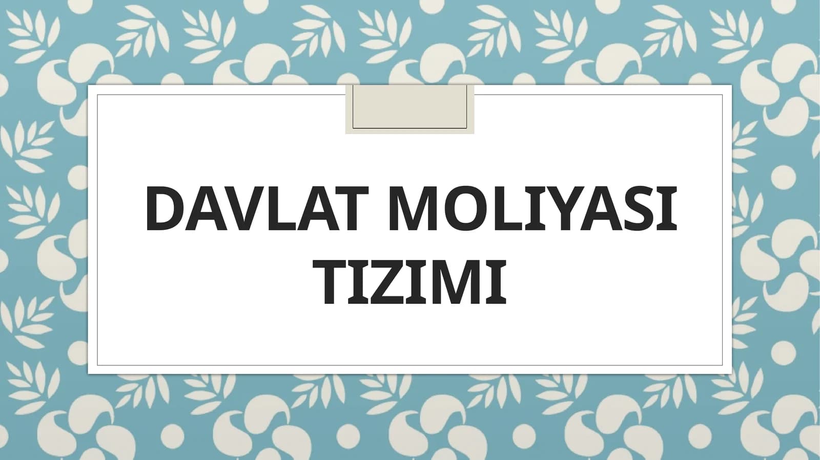 Davlat moliya
