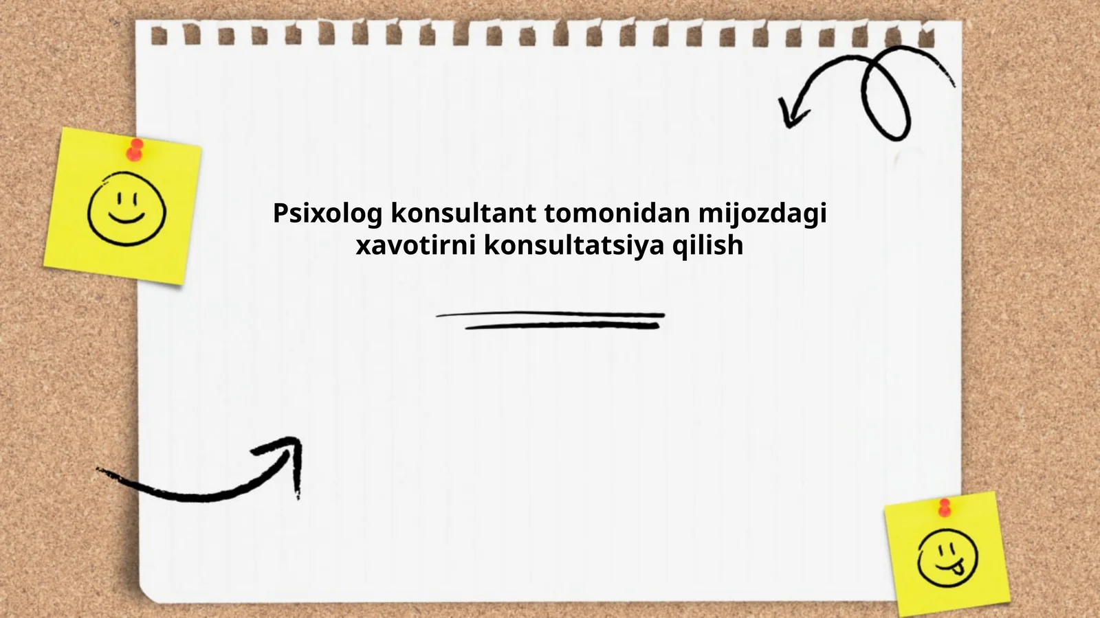 Xavotirni dastlabki baholash va konsultatsiya