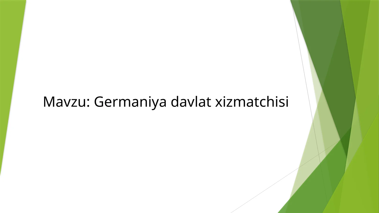 Germaniya davlat xizmatchisi