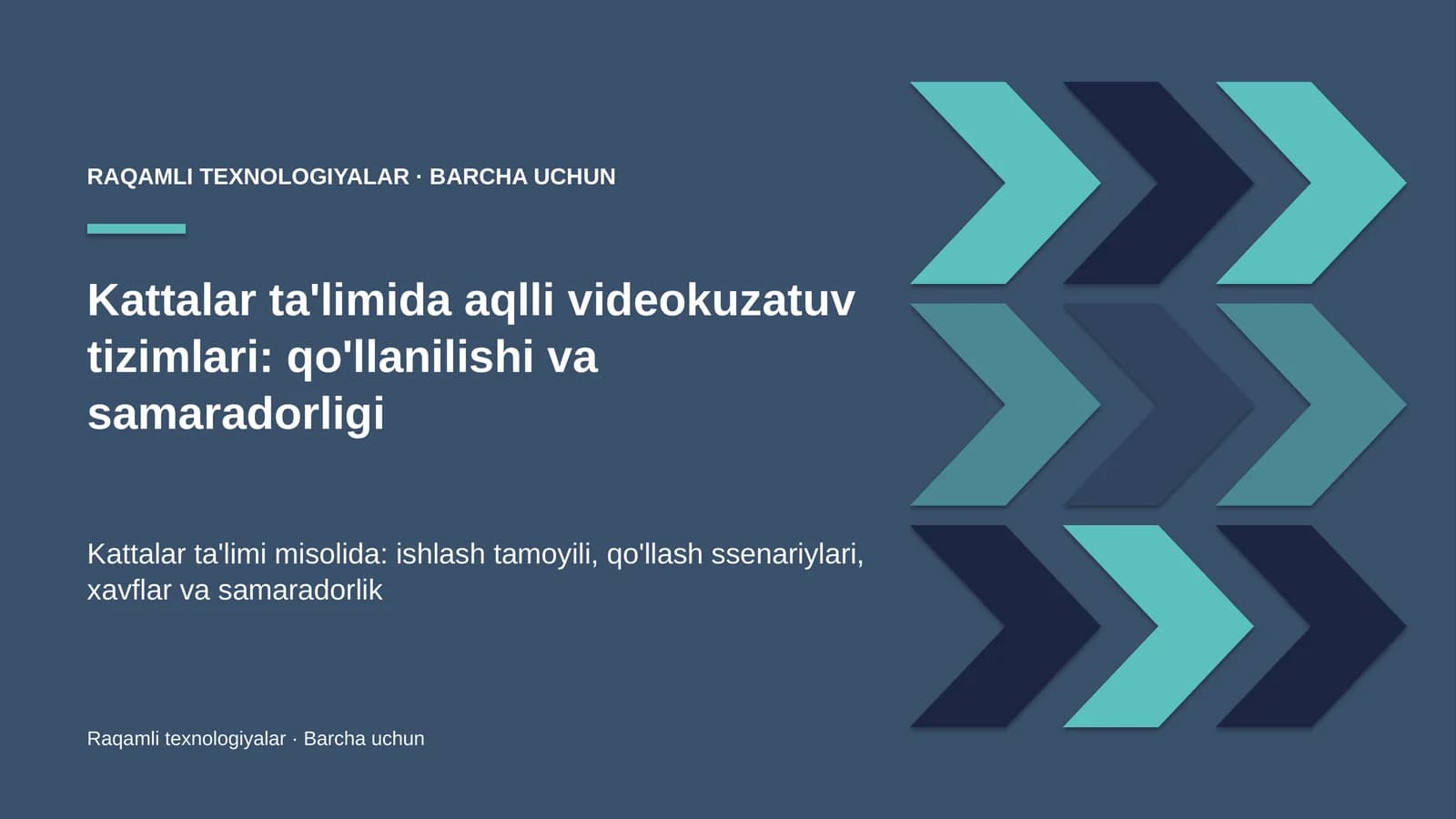 Video tahlil — kadrdagi obyekt va harakatni dastur bilan aniqlash
