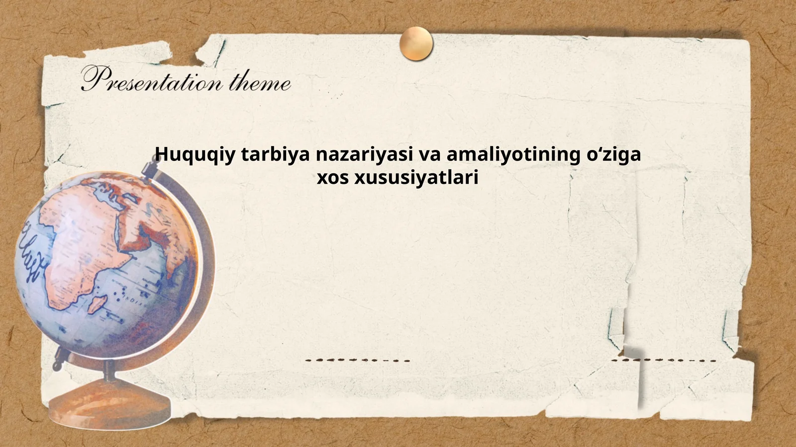 Huquqiy tarbiya nazariyasi va amaliyotining oʻziga xos xususiyatlari
