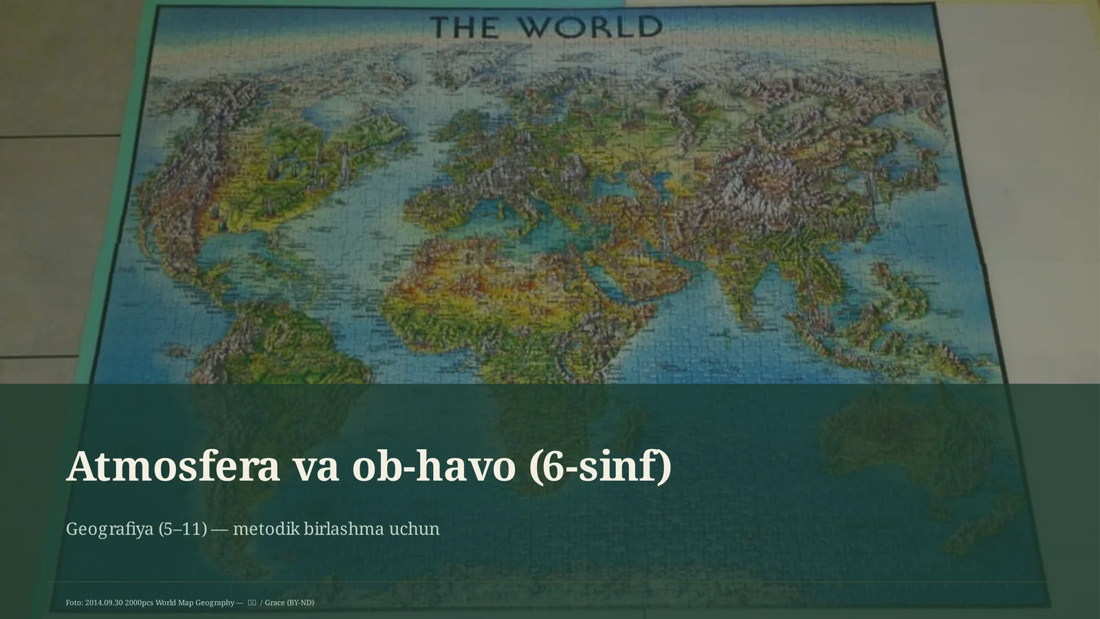 Atmosfera va ob-havo (6-sinf)