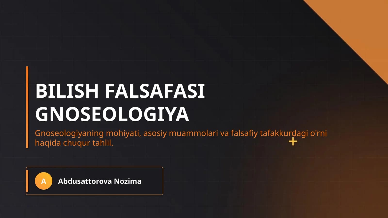Bilish falsafasi gnoseologiya