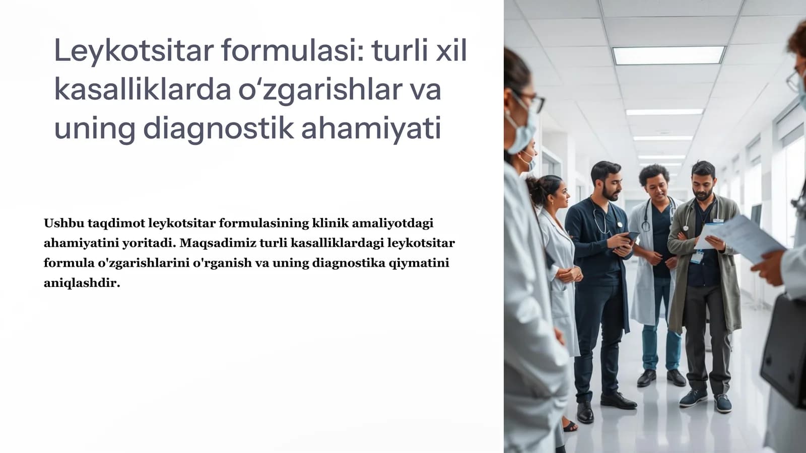 Leykotsitar formulasi: turli xil kasalliklarda oʻzgarishlar va uning diagnostik ahamiyati
