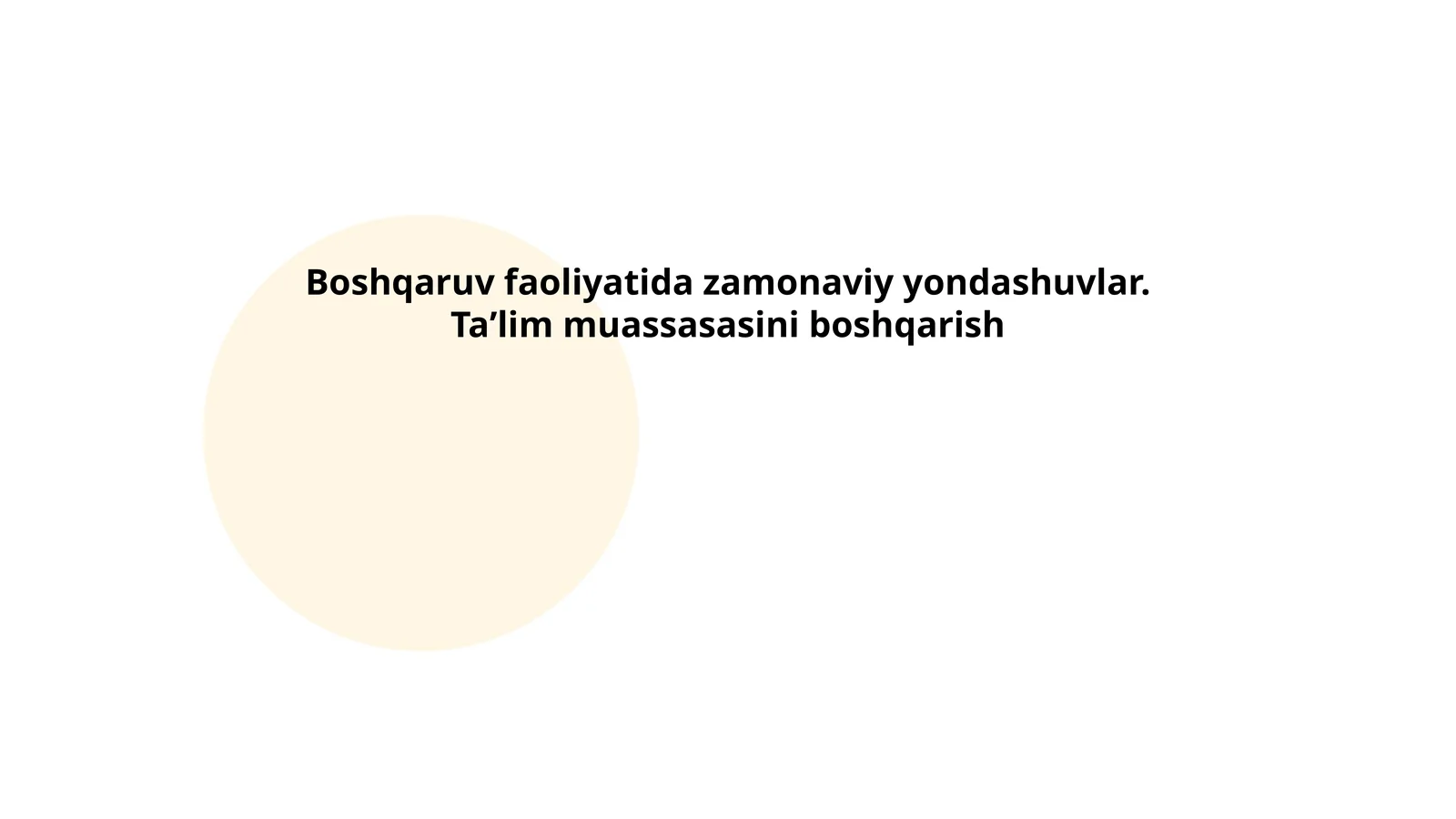 Strategik boshqaruv va ta'lim muassassasasi rivojlanish strategiyalari