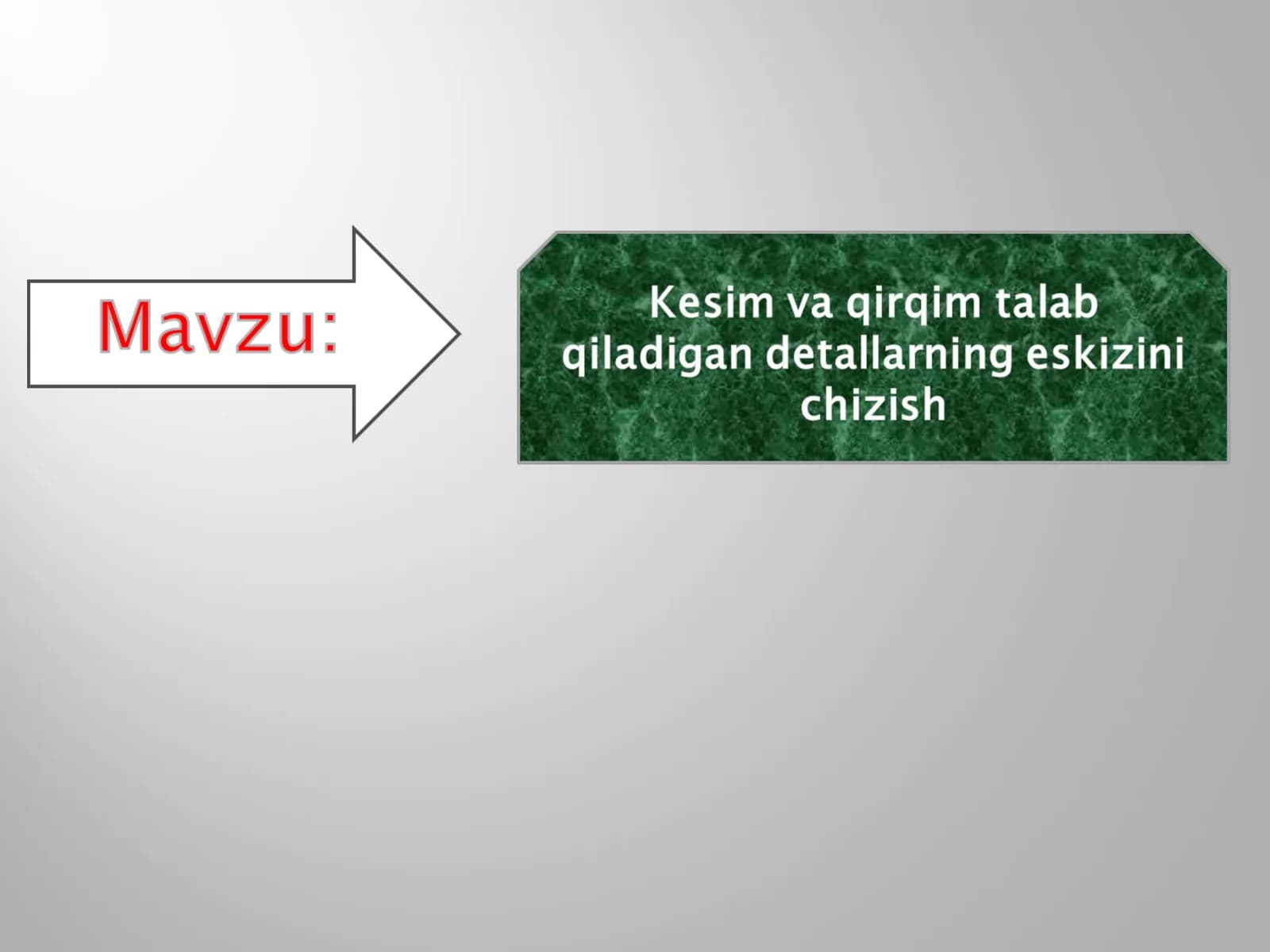 Kesim va qirqim talab qiladigan detallarning eskizini chizish.ppt